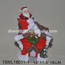 2016 indoor christmas house ceramic santa claus figurine